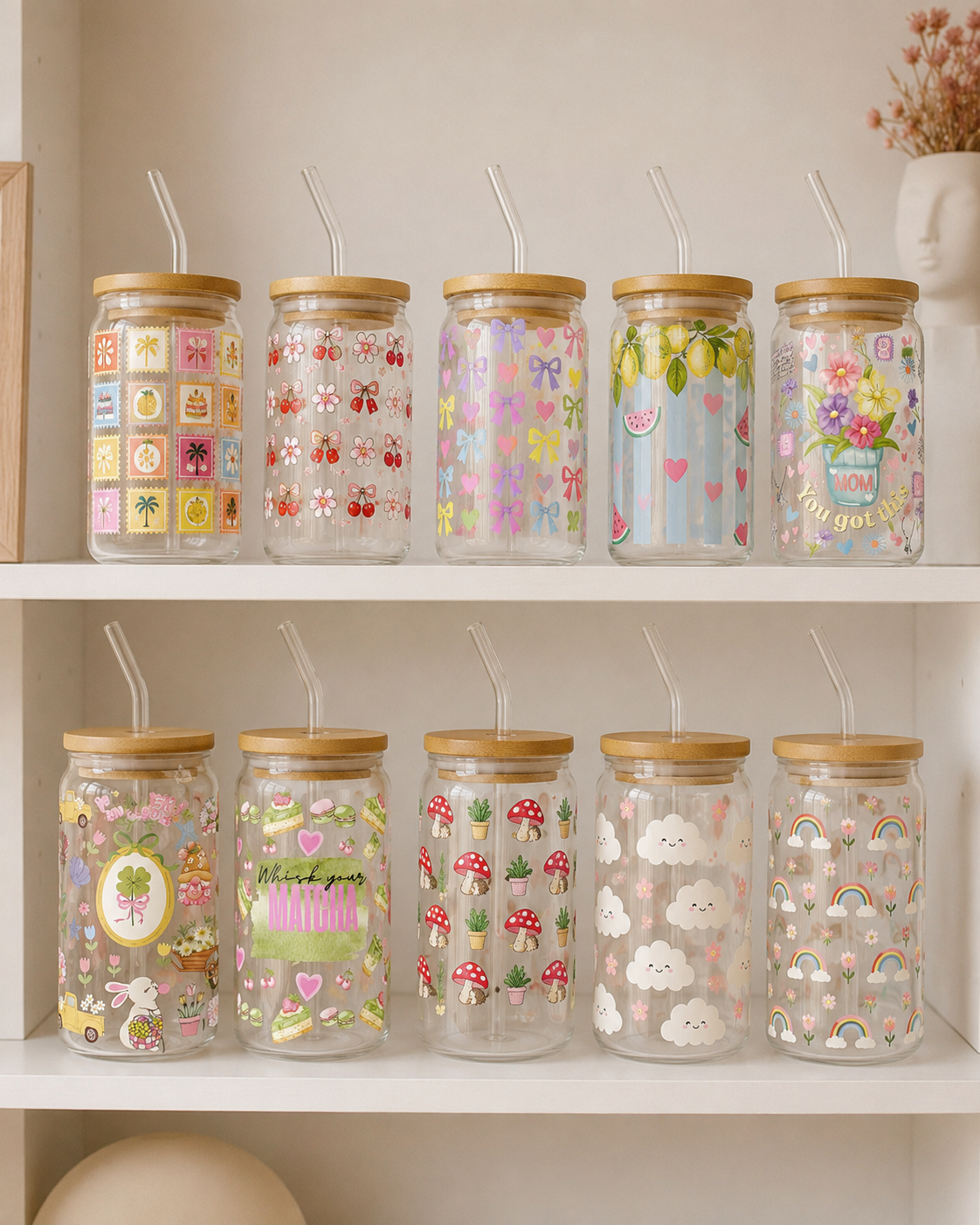 Designed tumblers