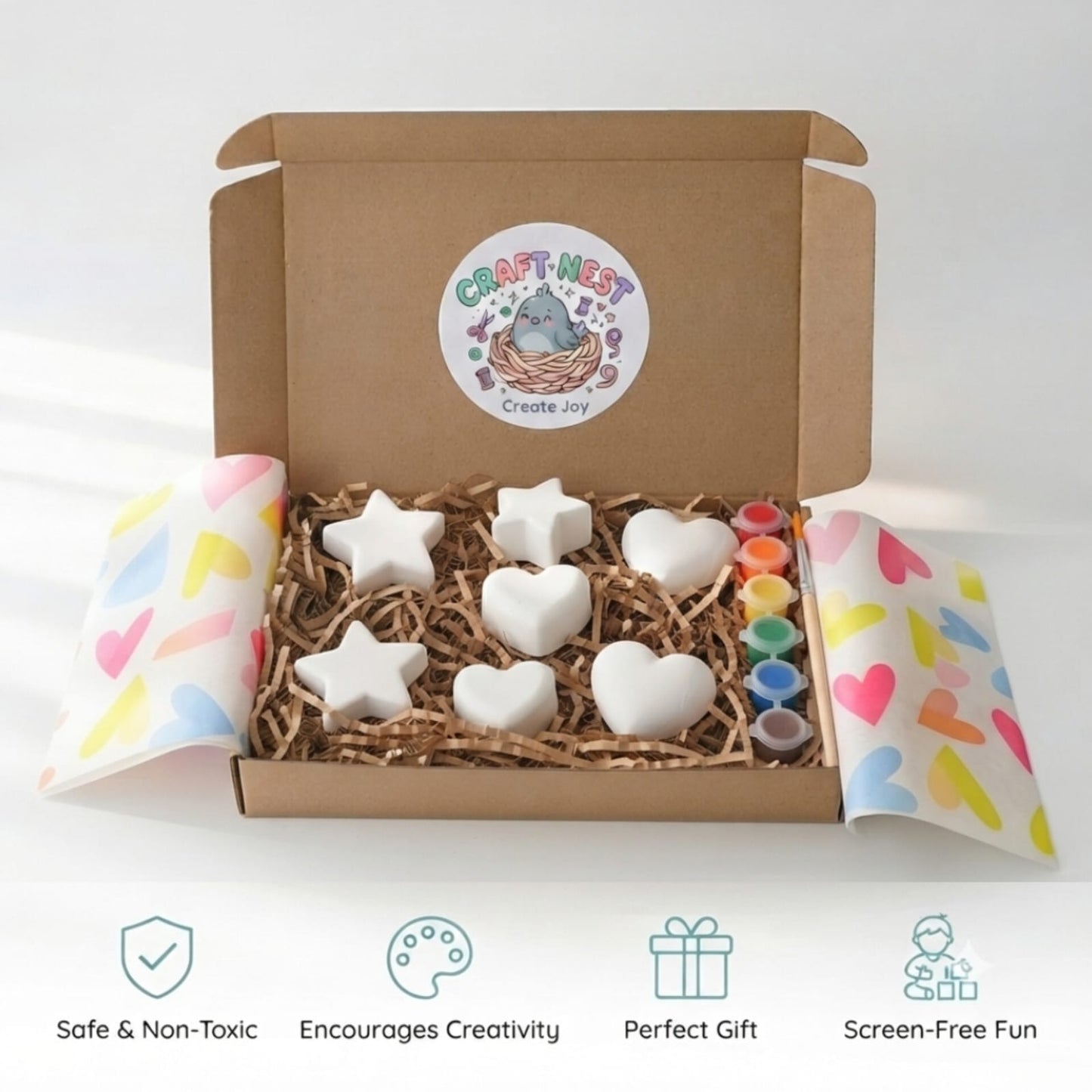 Starry hearts paint kit