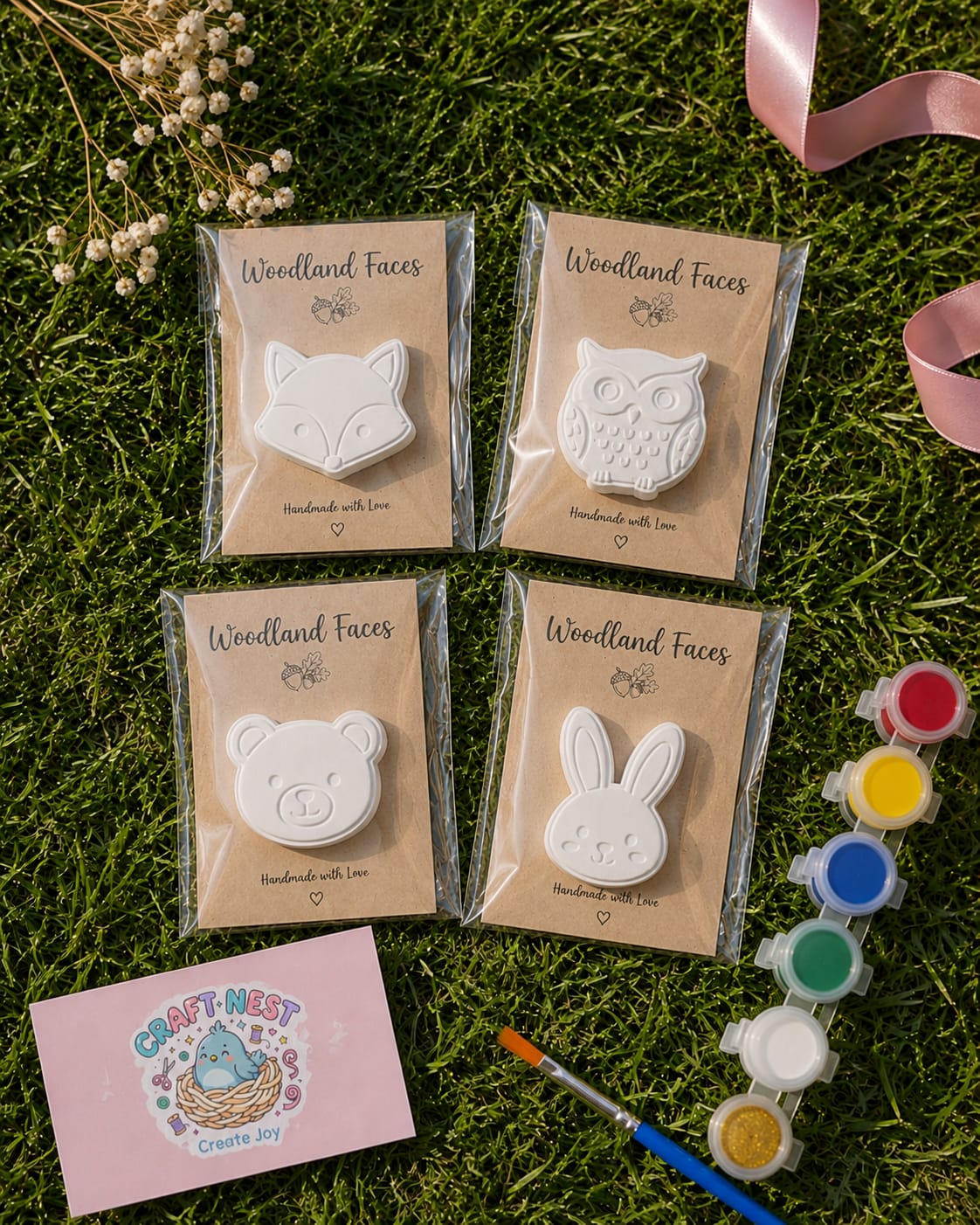 Wood land faces paint kit